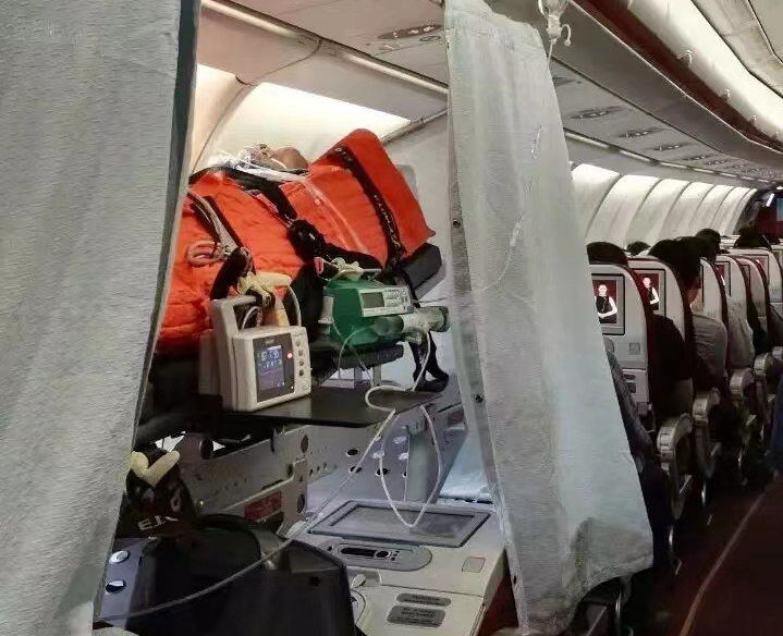 宣威市跨国医疗包机、航空担架
